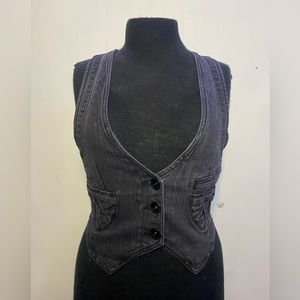 Denim Black Vest | Highway Jeans
